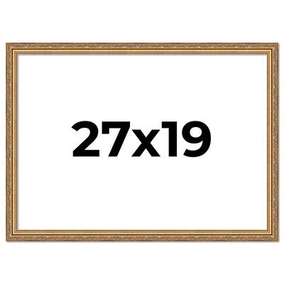 27x19 Frame Red Solid Wood Picture Frame Width 1.75 Inches | Interior Frame Depth 1 13/16 Inches