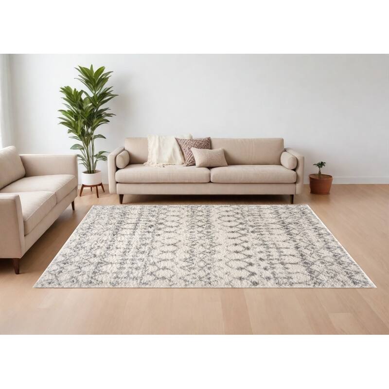 HomeRoots Southwestern Modern Rectangle Area Rug - 129.00 in. x 93.00 in. x 1.60 in. - 129.00 in. x 93.00 in.  x 1.60 in.