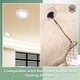 preview thumbnail 6 of 13, White Recessed Lighting Trim 10" Polyurethane Decorative Ceiling Medallion Renovators Supply