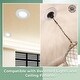 preview thumbnail 6 of 13, White Recessed Lighting Trim 10 in. Round Polyurethane Ornate Recessed Ceiling Light Trims (Set of 5)
