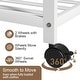 preview thumbnail 18 of 16, Bamboo Rolling Clothes Rack with Storage Shelves and Hanging Rod - W 30.9" x D 15.75" x H 66.34"