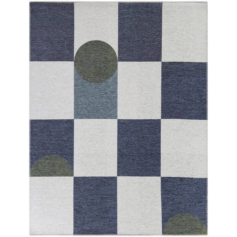 Dante Abstract Checkered Indoor/Outdoor Area Rug