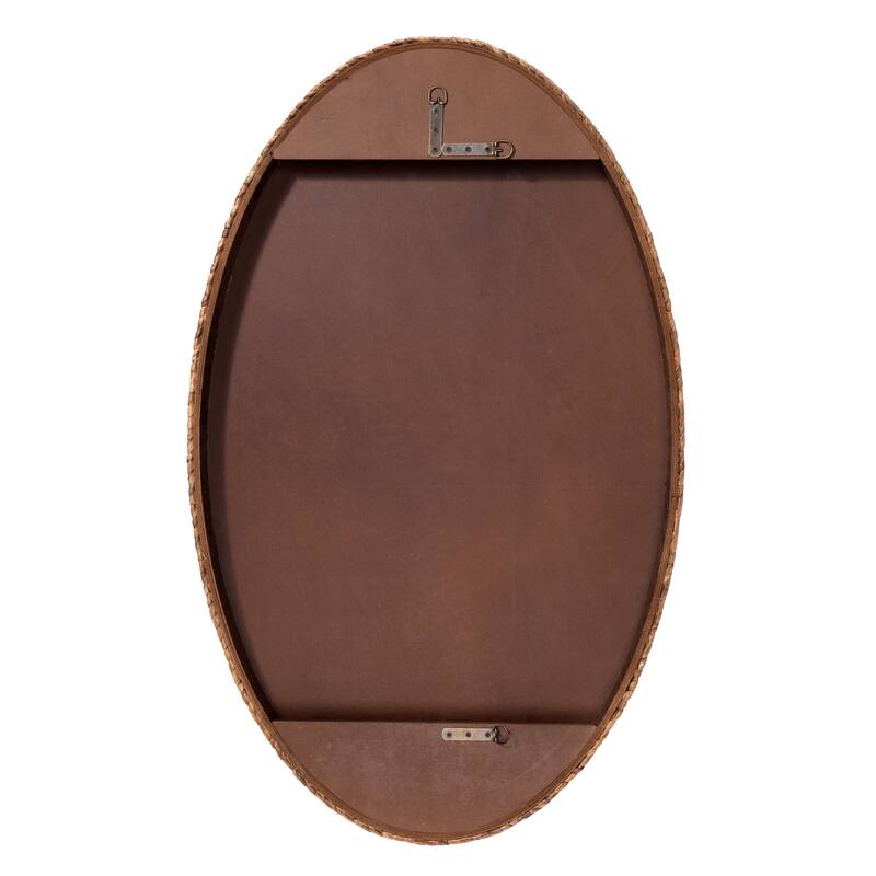 Alden Decor Breeze Braided Oval Mirror