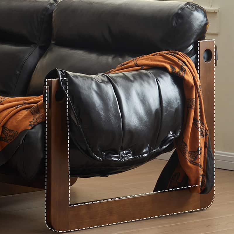 Retro Modern Leather Lounge Chair