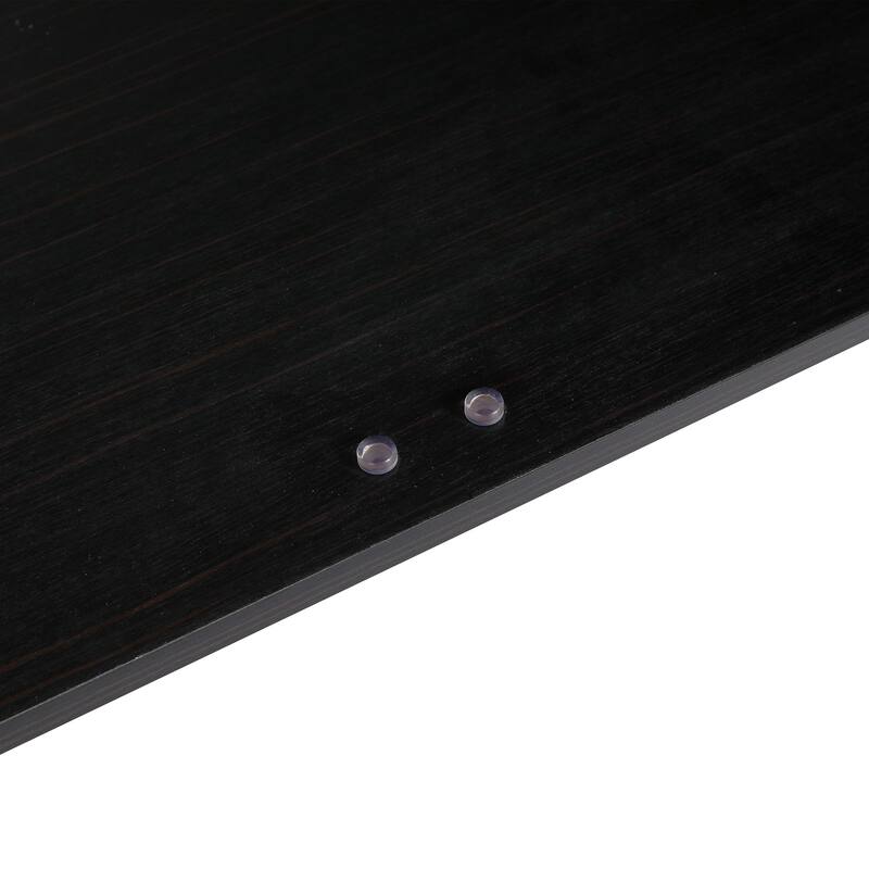32 inch Wall-Mounted Bathroom Vanity Set in Black with Integrated Ceramic Sink