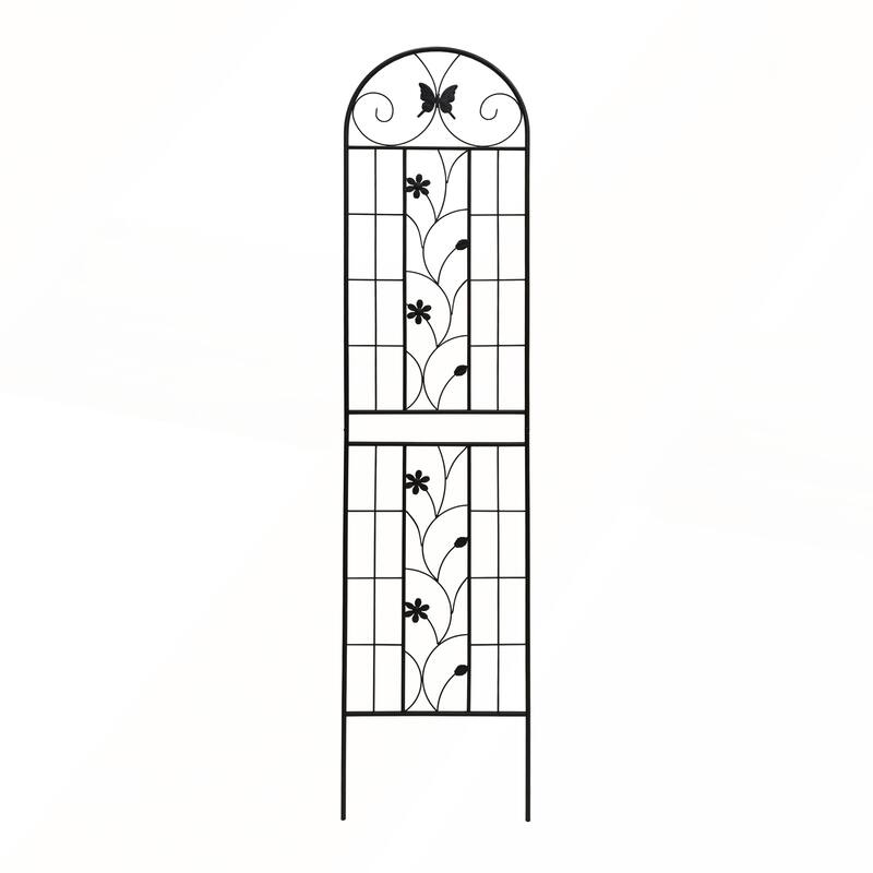 2 Pack Metal Garden Trellis 86.7in x 19.7in Rustproof Trellis