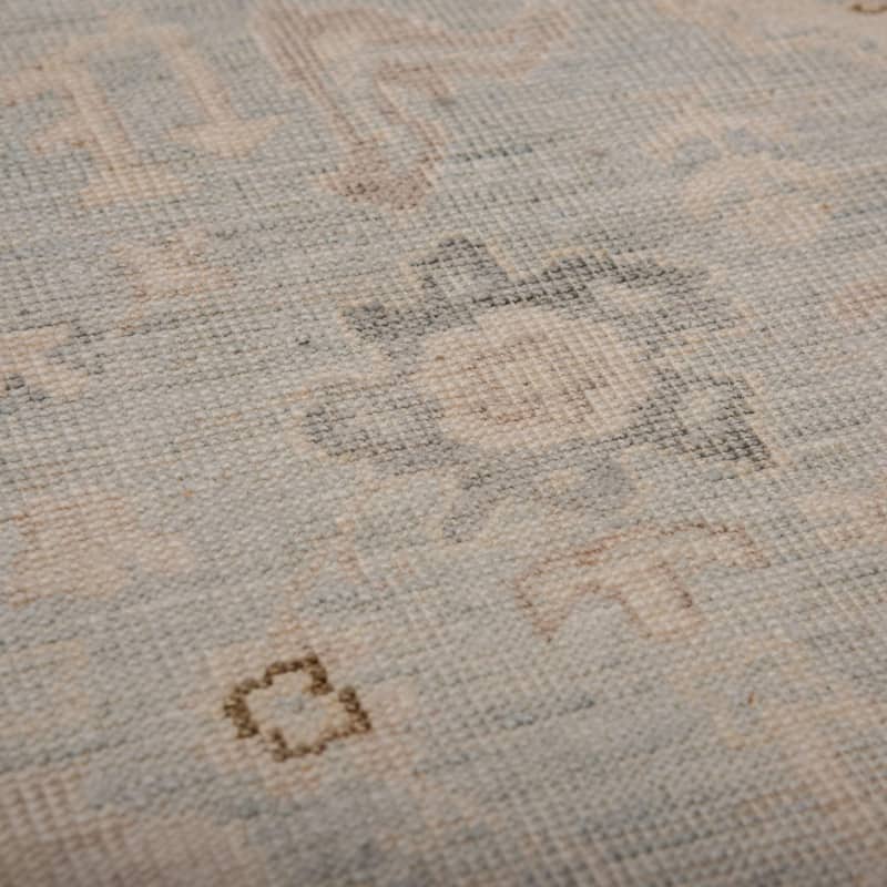 Alora Decor Southwesteren Hand-knotted Bordered Blue Rug