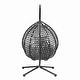 preview thumbnail 13 of 77, Wicker Hanging Egg Chair for Indoor and Outdoor Relaxation