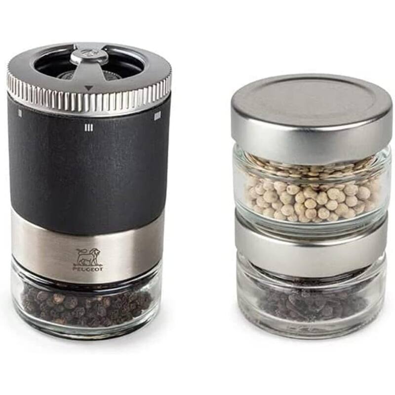 Peugeot Maestro Pepper Mill with 3 Pepper Varieties Gift Set