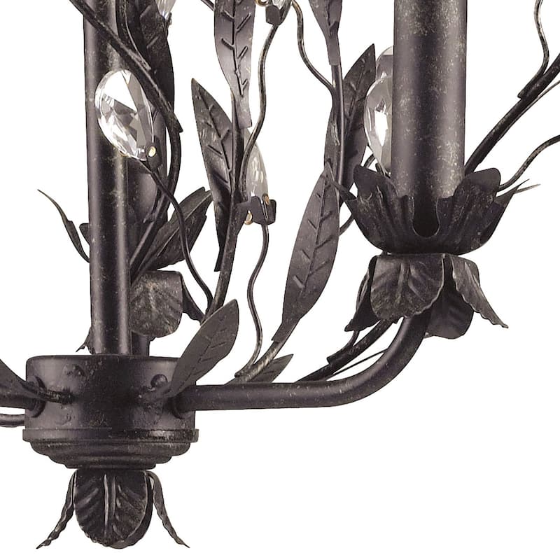 Elk Home Circeo Deep Rust Metal 3 Light Chandelier