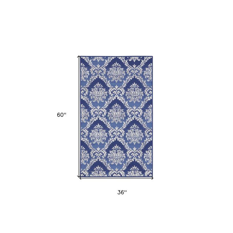 Power Loomed Distressed Stain Resistant Area Rug - 60' X '36' X '0.39