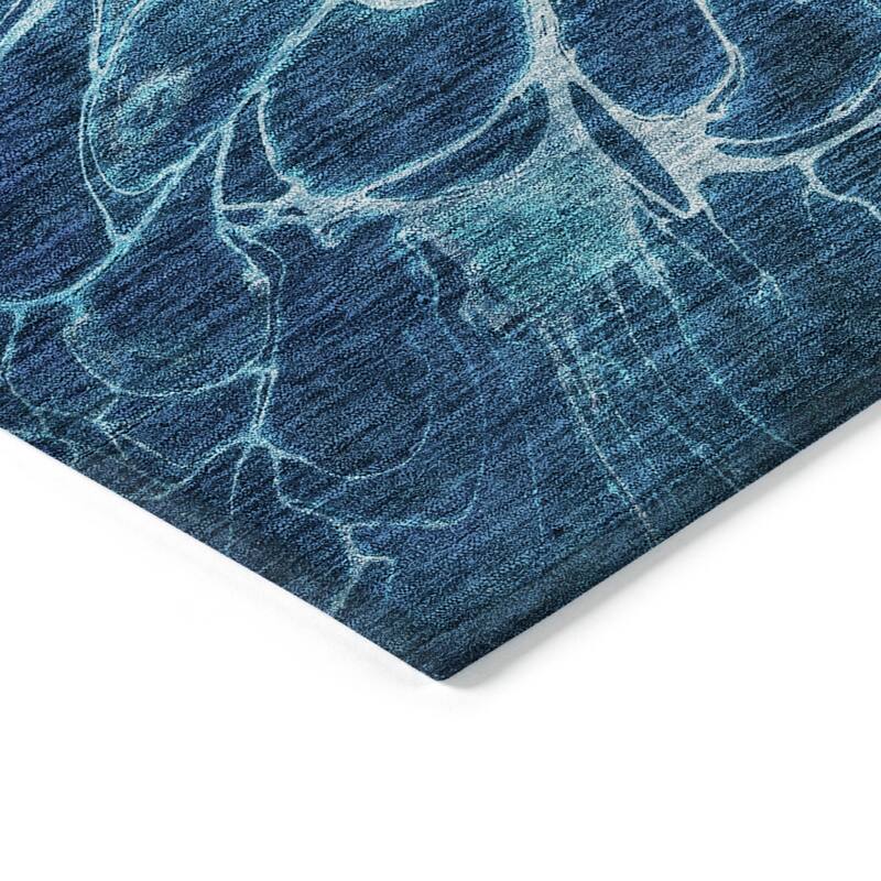 HomeRoots Abstract Transitional Rectangle Outdoor Rug