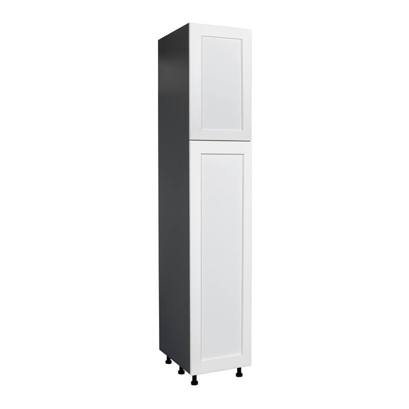 18" x 90" Utility Cabinet-Double Door-Grey - 18 x 90 x 23 3/8 - White