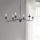 preview thumbnail 1 of 16, Hampton Hill Brighton 6-Light Farmhouse Metal Chandelier Matte black