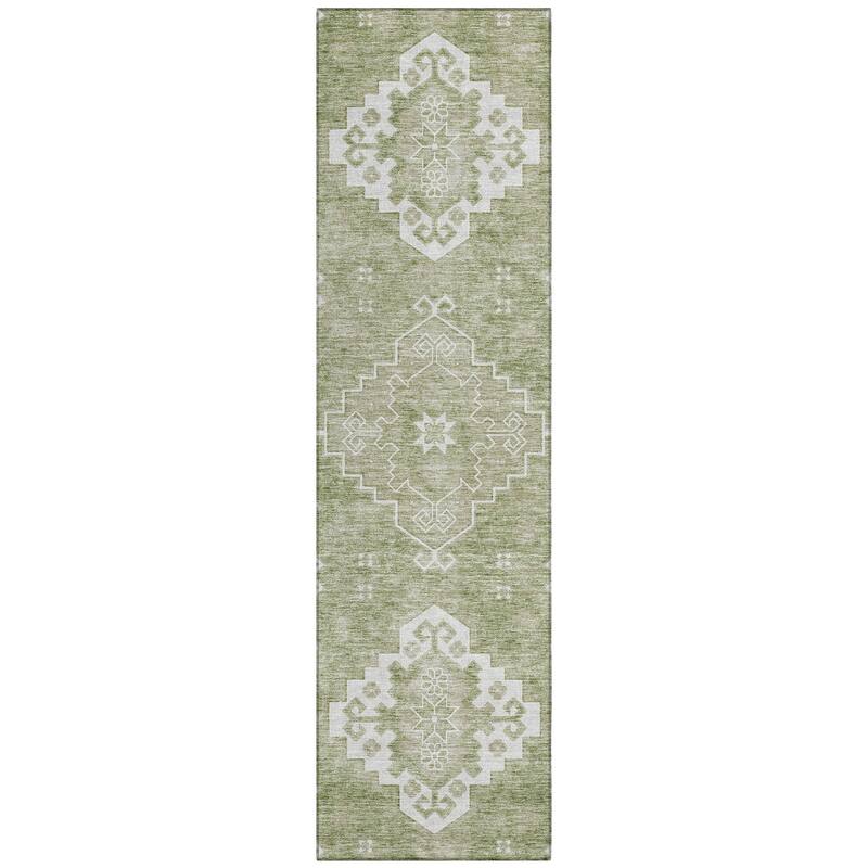 Machine Washable Indoor/ Outdoor Chantille Traditional Boho Rug