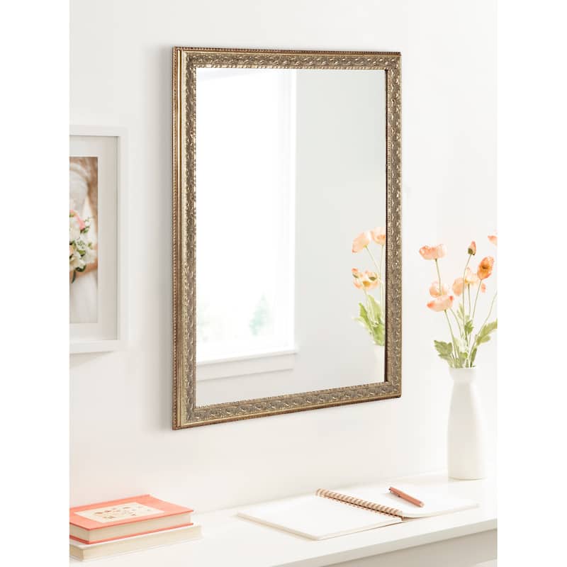 Kate and Laurel Johann Rectangle Wall Mirror