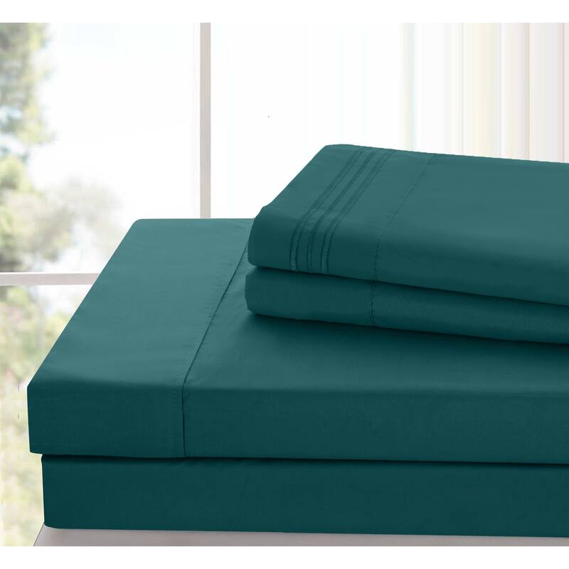 6 Piece Bed Sheet Set Deep Pocket Ultra Soft Microfiber Bedding Sheets