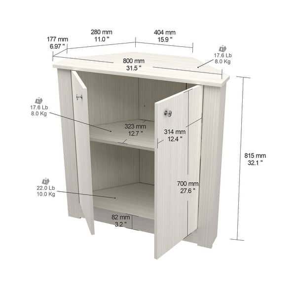 Logo Inval Inval Corner Wall Cabinet - Bed Bath & Beyond - 32504525