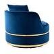 preview thumbnail 41 of 62, 360 Degree Swivel Accent Chair Velvet Modern Upholstered Barrel Chair Over-Sized Soft Chair with Seat Cushion
