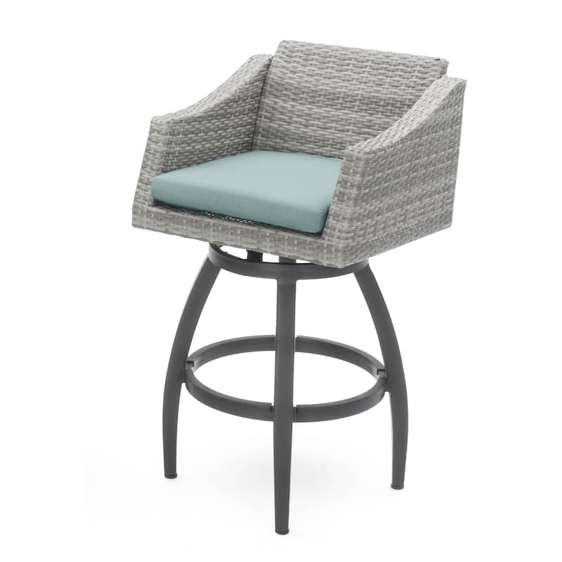 Cannes 5 Piece Sunbrella Outdoor Patio Barstool Set