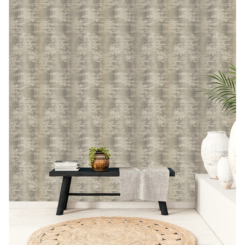 Galerie Wallcoverings Bazaar Weave Effect Non-woven Glitter Wallpaper Roll