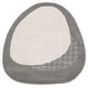 preview thumbnail 4 of 7, SAFAVIEH Handmade Novelty Urta Wool Rug 3' Round Scallop - Grey/Ivory - Round