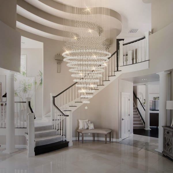 Entryway Lighting High Ceiling Staircase Chandelier Foyer Chandelier
