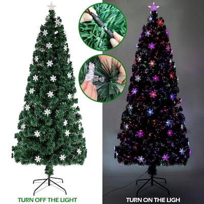 7FT PVC Artificial Christmas Tree Solid Metal Legs