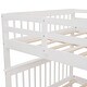 preview thumbnail 7 of 25, Stairway Full-Over-Full Bunk Bed with Trundle and Storage, White