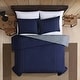preview thumbnail 3 of 6, Eddie Bauer Kingston Navy Cotton Reversible Comforter Set