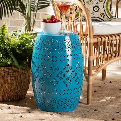 Lavinia Modern and Contemporary Metal Outdoor Side Table