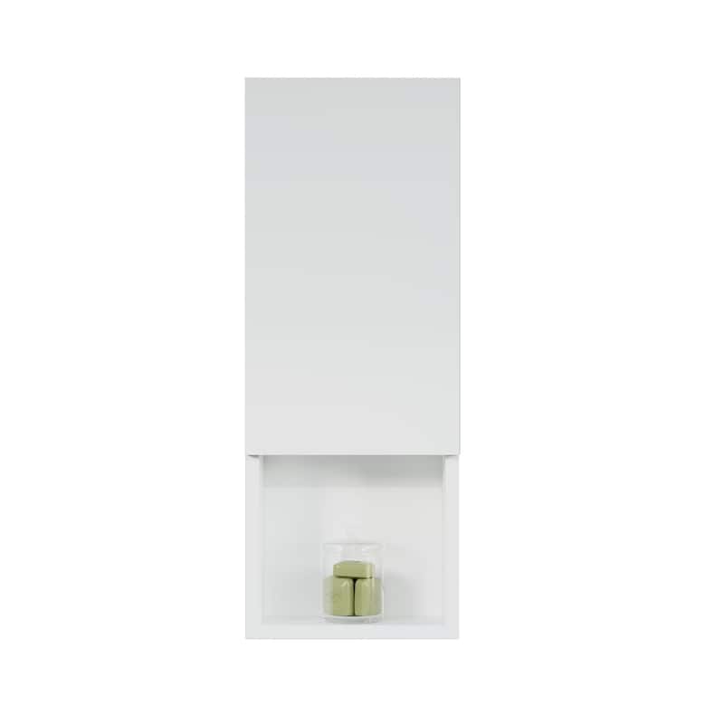 Laila 12" Side Cabinet - White