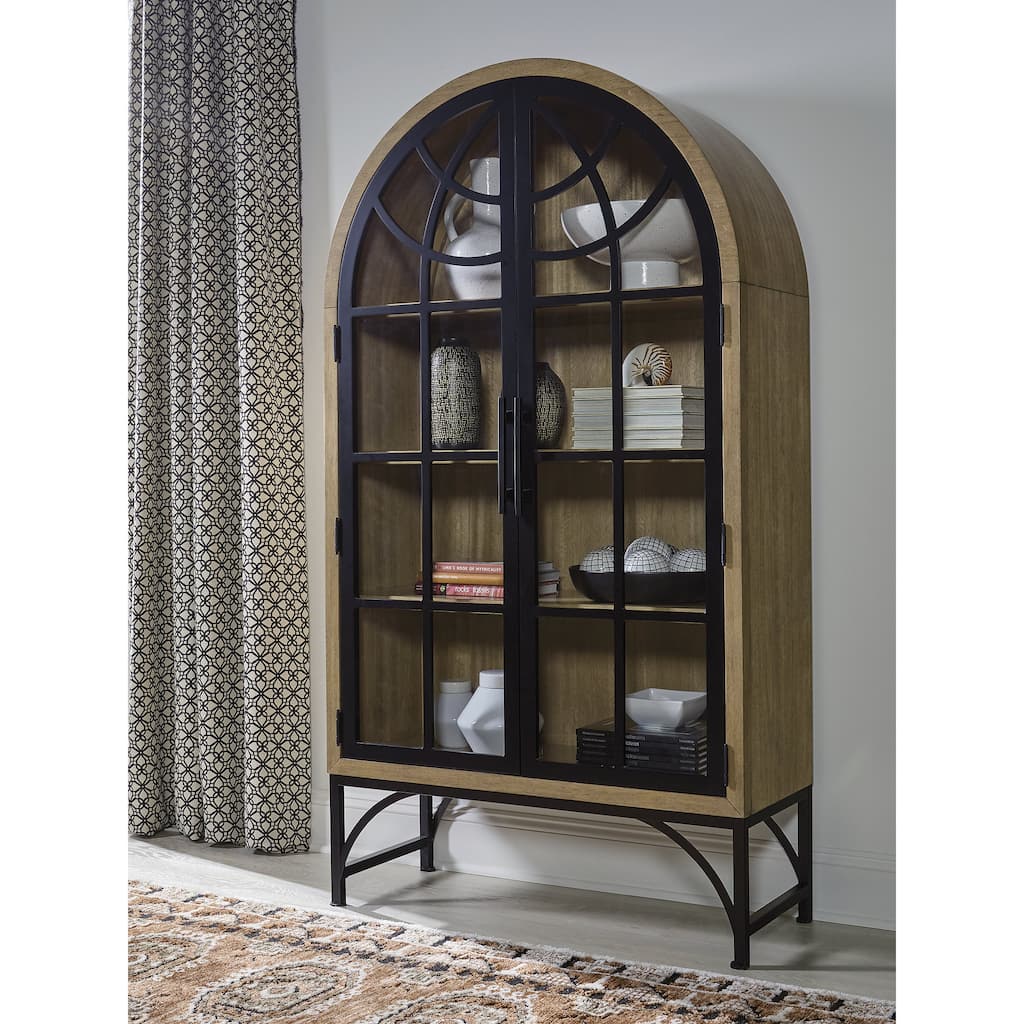 Signature Design by Ashley Gwenwich Brown/Black Accent Cabinet - 40" W x 16" D x 74" H