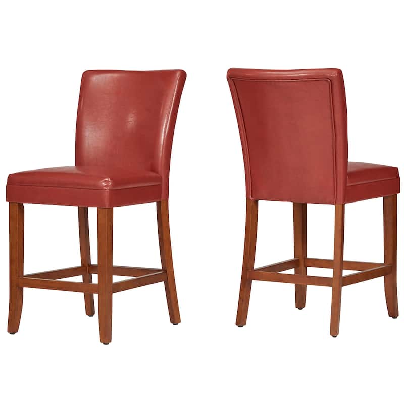 Parson Classic Upholstered High Back Counter Height Chairs (Set of 2) by iNSPIRE Q Bold