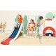 preview thumbnail 10 of 23, Toddler Slide and Swing Set 7 in 1 with Basketball Hoop Green