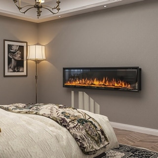 Clihome 50-72 Recessed Wall-mounted Freestanding Electric Fireplace - On  Sale - Bed Bath u0026 Beyond - 36521492