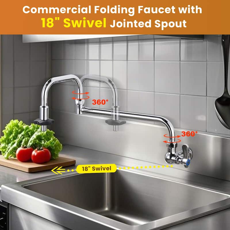 WOWOW Modern Single-Handle Wall-Mounted Filler Faucet