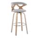 Option Light Grey Fabric/White Wash/Chrome