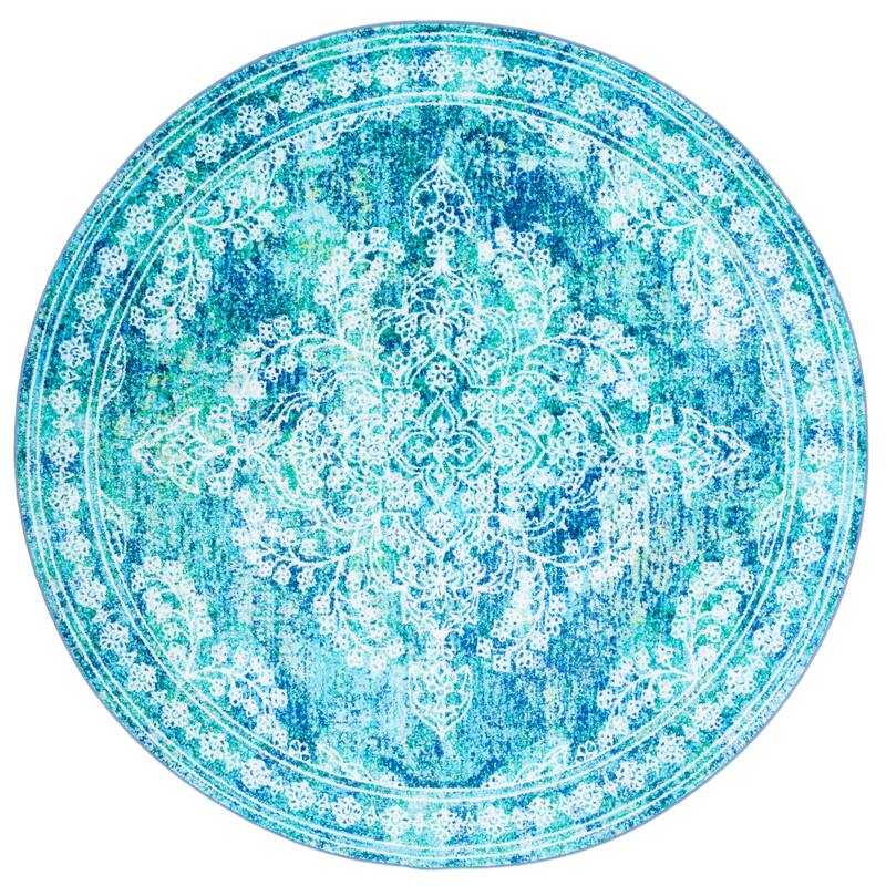 SAFAVIEH Bahia Annemijn Washable Slip Resistant Guzel Overdyed Medallion