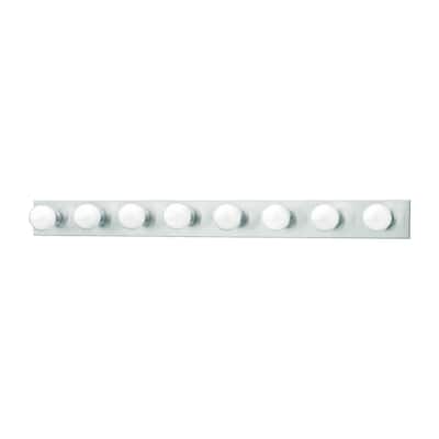 Vanity Strips 8-Light Wall Lamp in Brushed Nickel