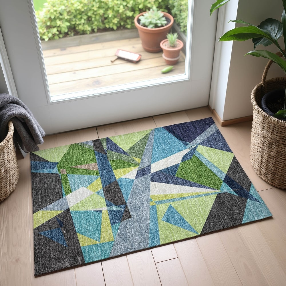 Premium Washable Super Soft Abstract Mosaic Mayfield Rug