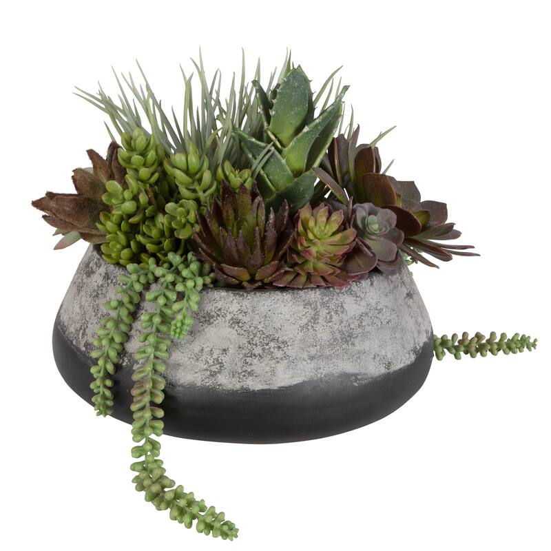 Uttermost Yuma Succulent Centerpiece - 15"W x 13"H x 14"D