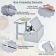 preview thumbnail 29 of 29, Costway 3-in-1 Kids Convertible Storage Bench Wood Activity Table and - See Details