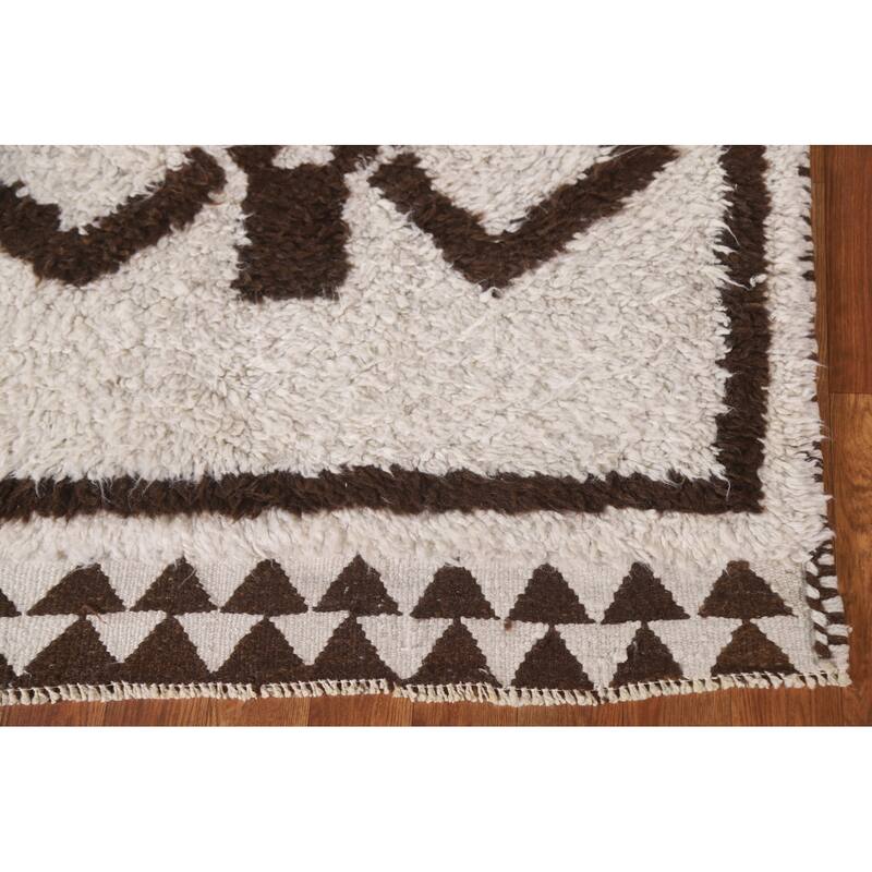 Plush Turkish Anatolian Runner Rug Handmade Wool Carpet - 3'2"x 12'1"