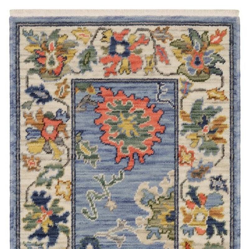HomeRoots Oriental Traditional Rectangle Area Rug