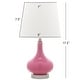 preview thumbnail 3 of 3, SAFAVIEH Kids Lighting 18-inch Amy Pink Mini Table Lamp - 9"x9"x17.5" - 9" x 9" x 17.5"