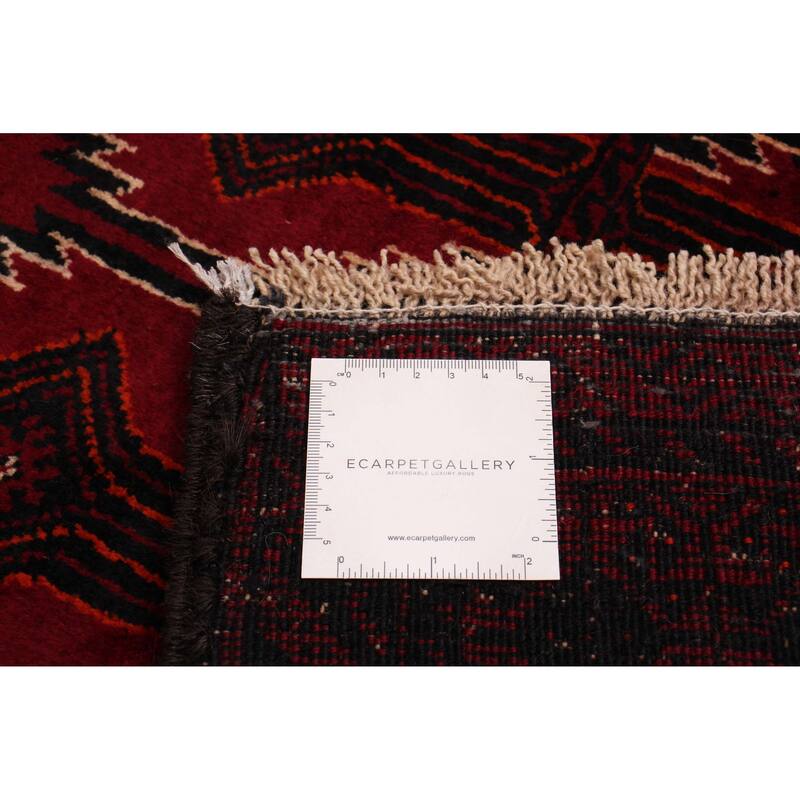 ECARPETGALLERY Hand-knotted Royal Baluch Red Wool Rug - 3'5 x 6'3