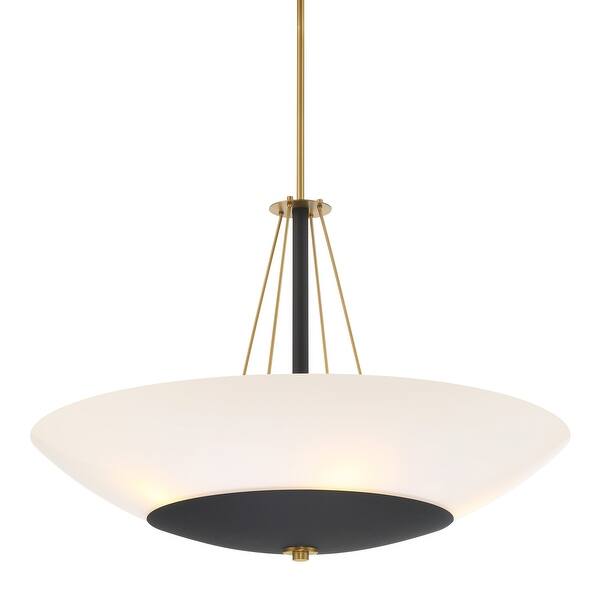 slide 2 of 2, Minka Lavery 1705 Bax 5 Light 32" Wide Suspension Pendant