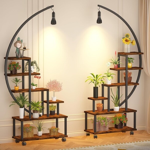 Plant shelf indoor with grow light cheap