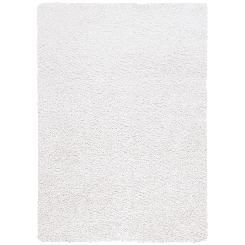 SAFAVIEH Cloud Shag Hasnaa Modern Abstract 2-inch Thick Rug - 5'3" x 7'7" - White
